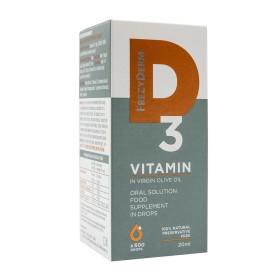 Frezyderm Vitamin D3 Βιταμίνη σε Παρθένο Ελαιόλαδο, Πόσιμο Συμπλήρωμα Διατροφής σε Σταγόνες 20ml